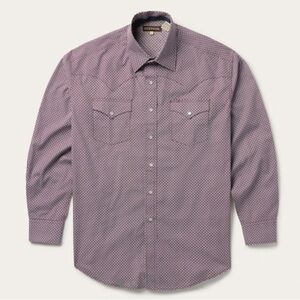 Men's Purple Western Shirt